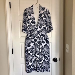 VFish Navy floral printed casual dress
